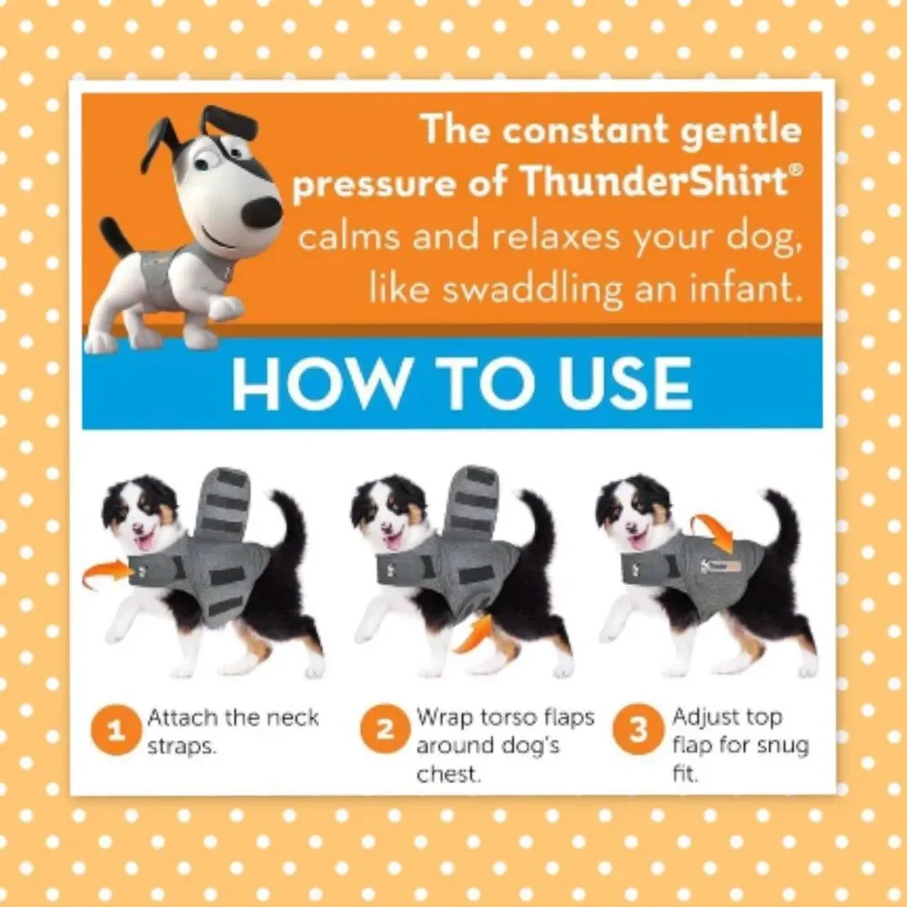 ThunderShirt for Dogs-Medium, Heather Gray Classic - Dog Anxiety Relief Calming